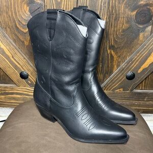 Steve Madden Black Heeled Boots